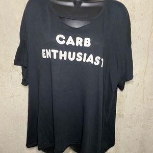 Black Women’s Wildfox t shirt.(Carb enthusiast)